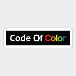 Code of Color: Rainbow Diversity Edition Sticker